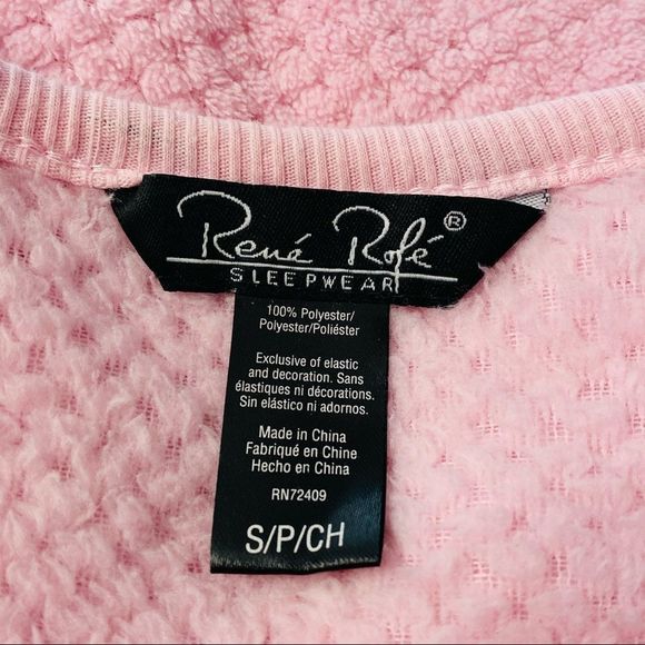 RENE ROFE Pink Sleepwear Long Sleeve Top - Picture 2 of 5